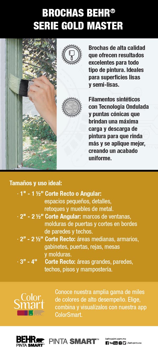 Behr Brochas Gold Master Home Depot México